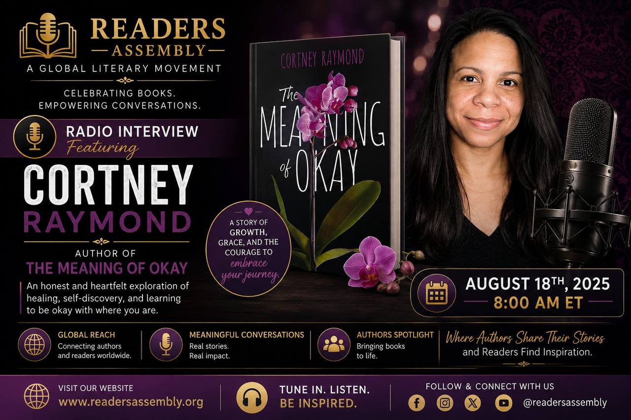 Cortney Raymond radio interview banner